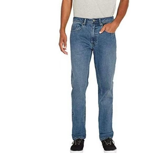 Buffalo David Bitton Mens Jackson-X Straight Stretch Jeans 32x30 Blue Denim - Picture 1 of 13